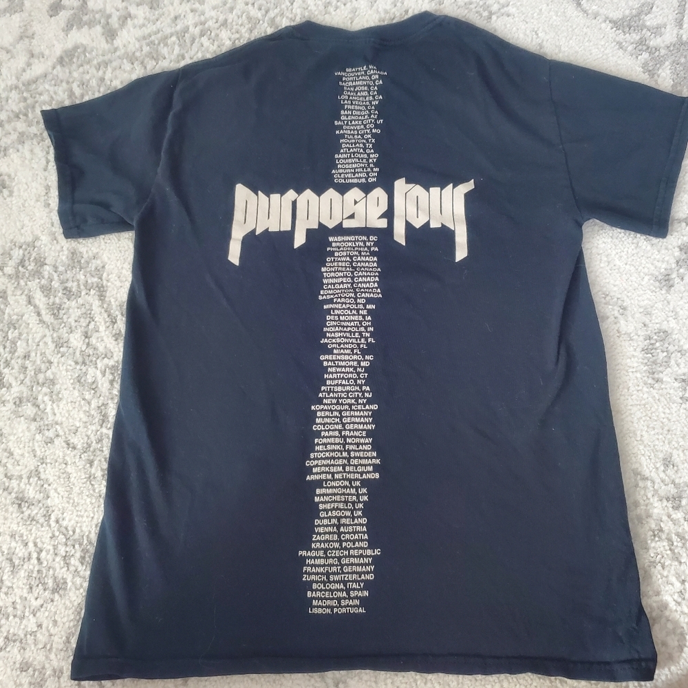 Justin Bieber Purpose Tour Band T - Picture 4 of 6